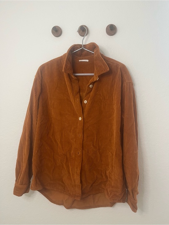 American Vintage Tops - American Vintage Corduroy Shirt in Warm Caramel
